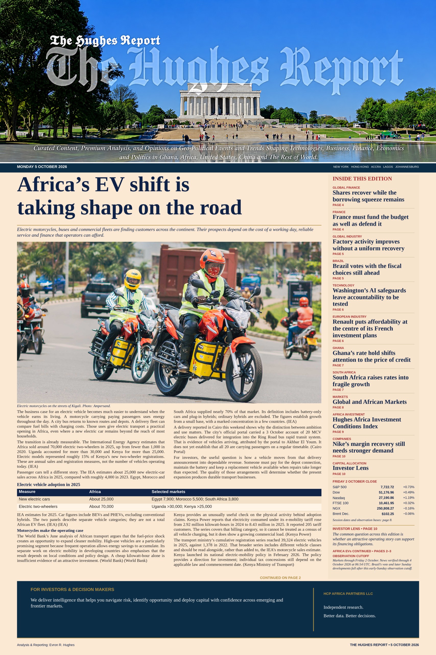 The Hughes Report — 5 October 2026