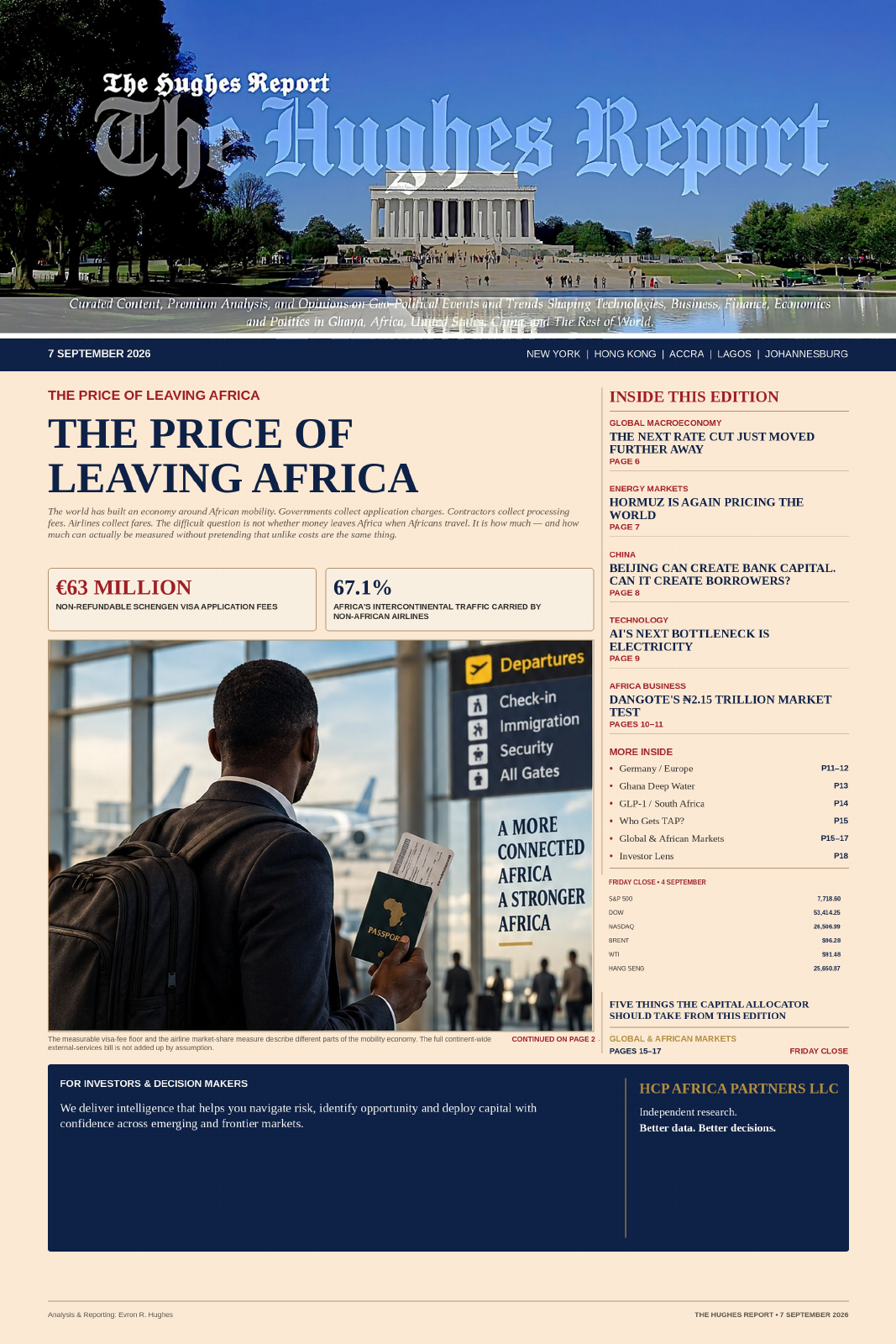 The Hughes Report — 7 September 2026